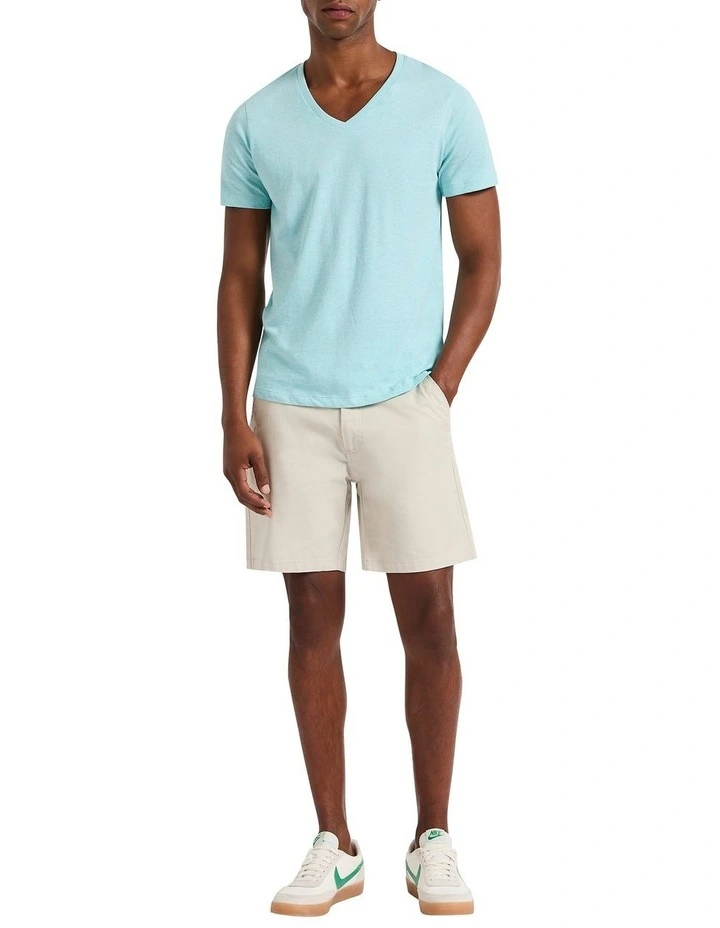 Marle Arnie V Neck in Glacier Marle image 2