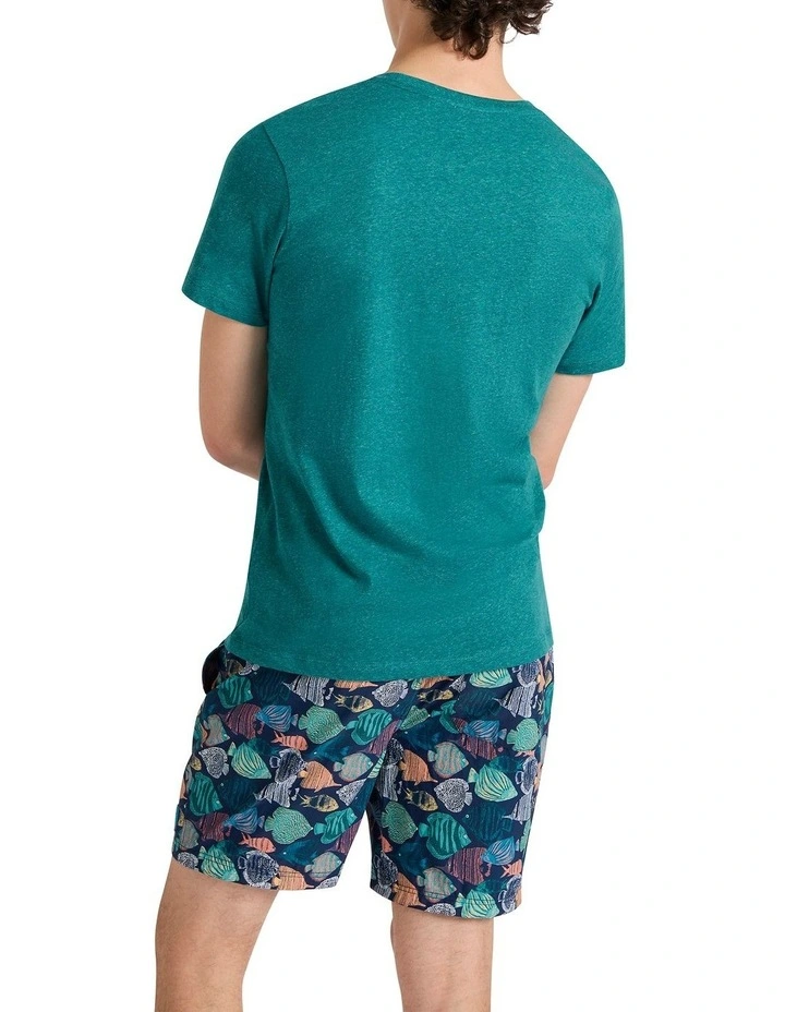 Marle Brando Crew Neck in Sea Blue Marle image 4