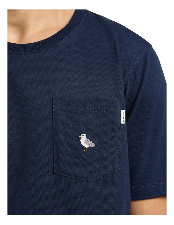 California Gulls Tee in Navy image 3
