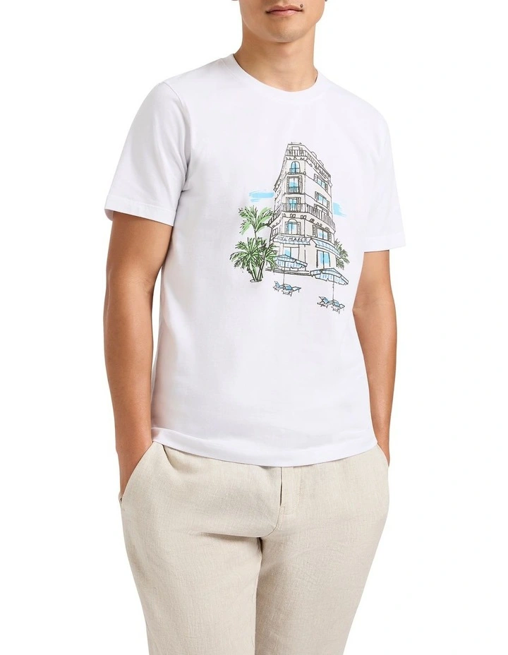 In The Summertime Tee in White image 1