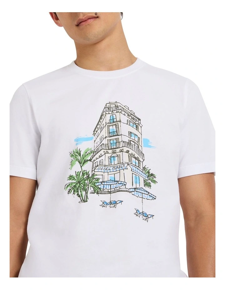 In The Summertime Tee in White image 3