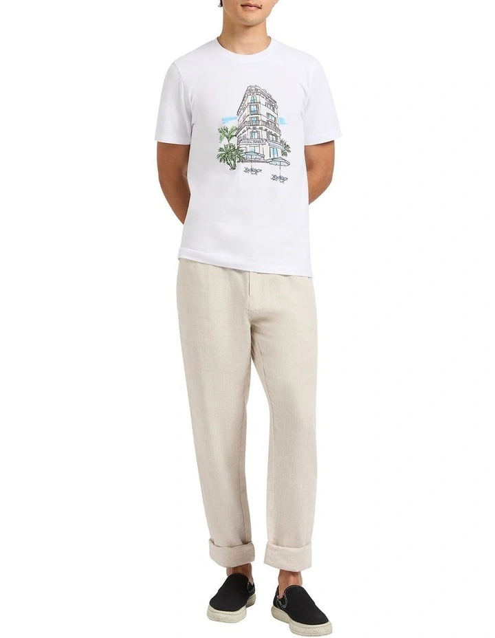 In The Summertime Tee in White image 4