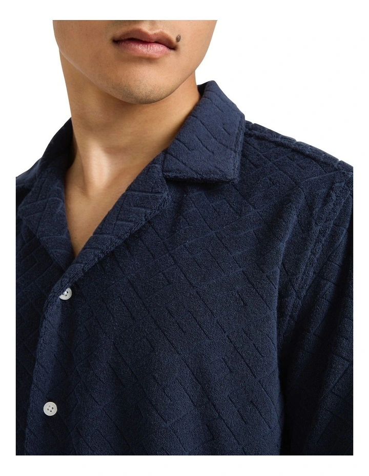 Joe Terry Shirt in Navy image 3