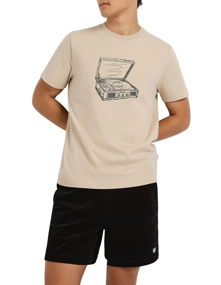 World Record Tee in Bone image 1