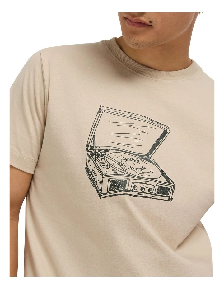 World Record Tee in Bone image 4