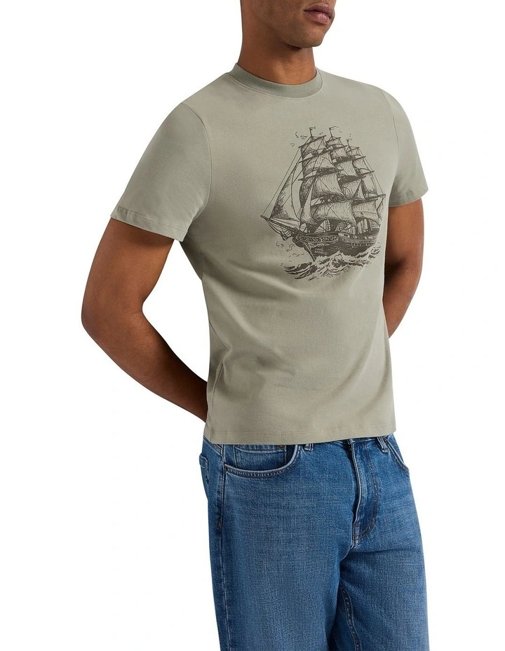 Dock And Roll Tee in Shadow image 1