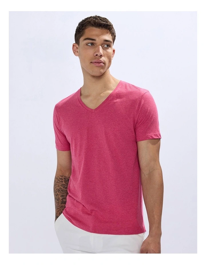 Marle Arnie V Neck in Jazzy Pink image 2