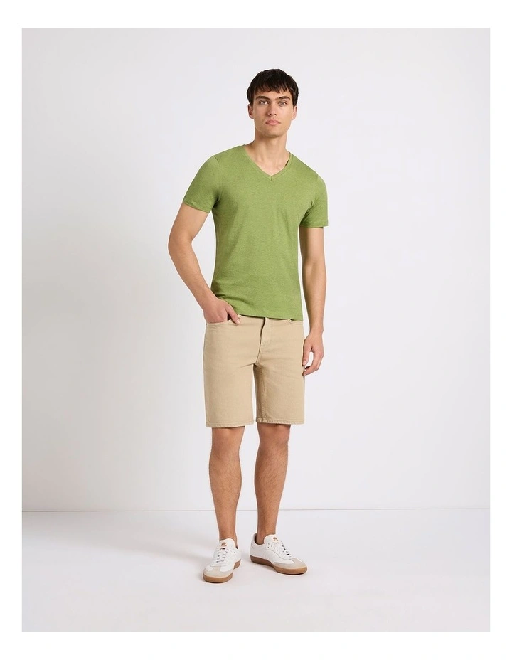 Marle Arnie V Neck in Leaf Green image 1