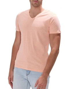 Marle Arnie V Neck in Peach Marle