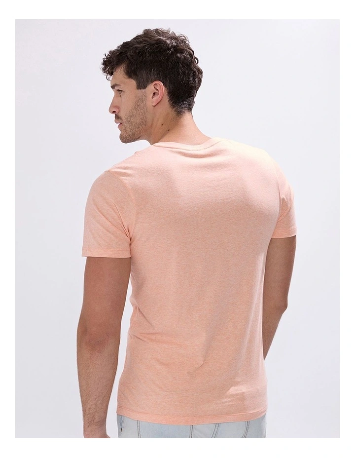 Marle Arnie V Neck in Peach Marle image 5