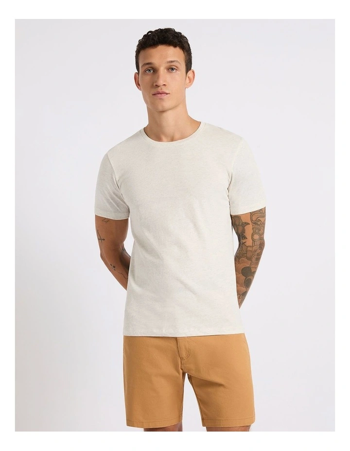 Marle Brando Crew Neck in Oatmeal Marle image 2
