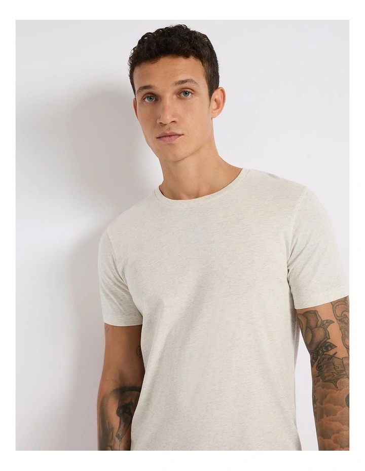 Marle Brando Crew Neck in Oatmeal Marle image 4