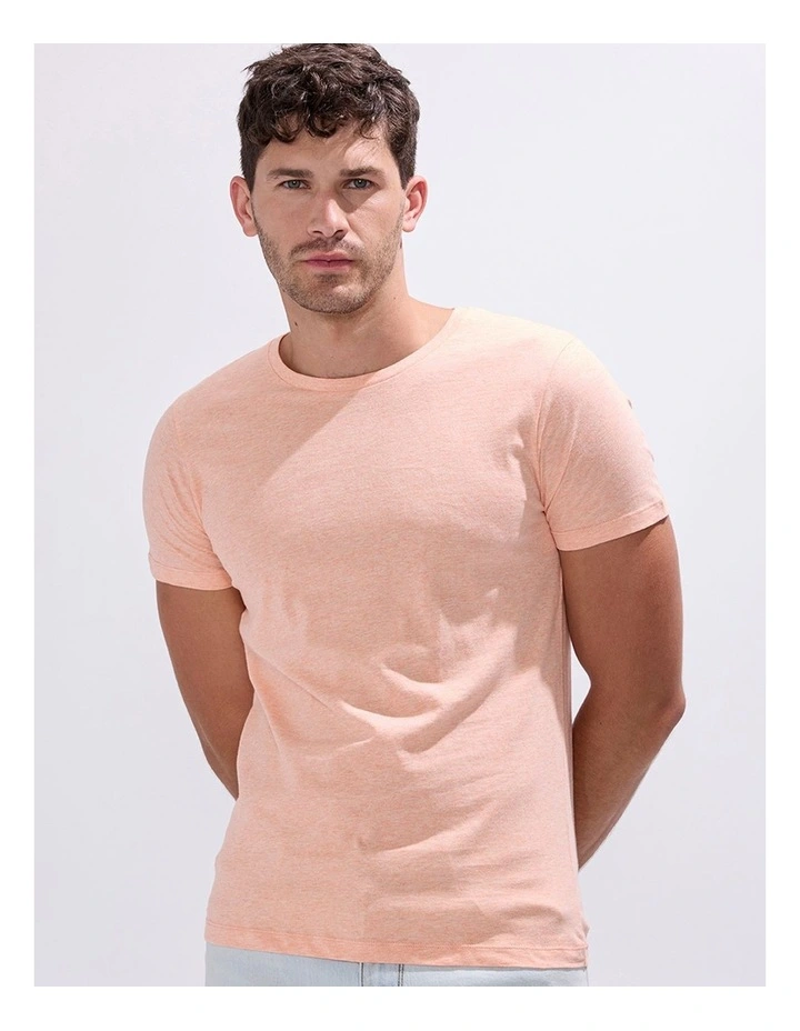 Marle Brando Crew Neck in Peach Marle image 4