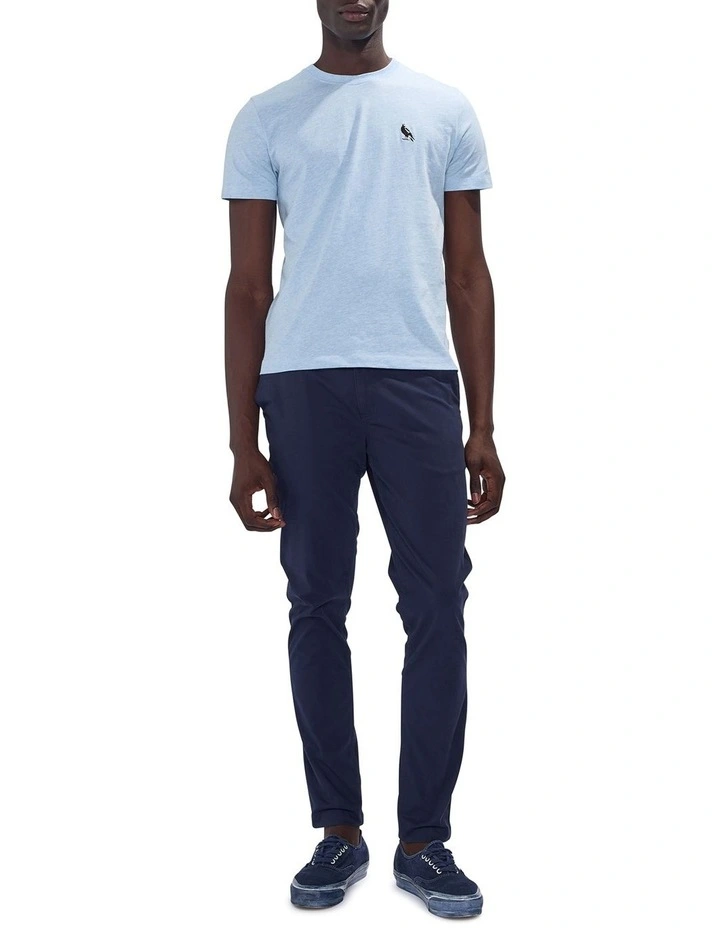 Swooper Dooper Emb Tee in Sky Melange image 2