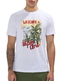 Palm Cove Tee in White
