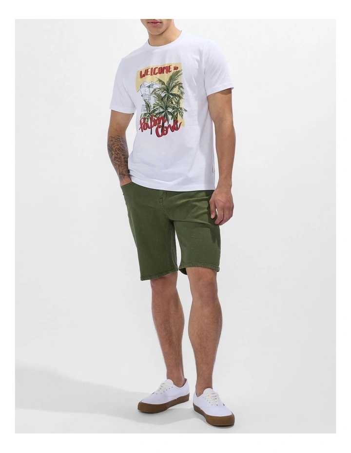 Palm Cove Tee in White image 2