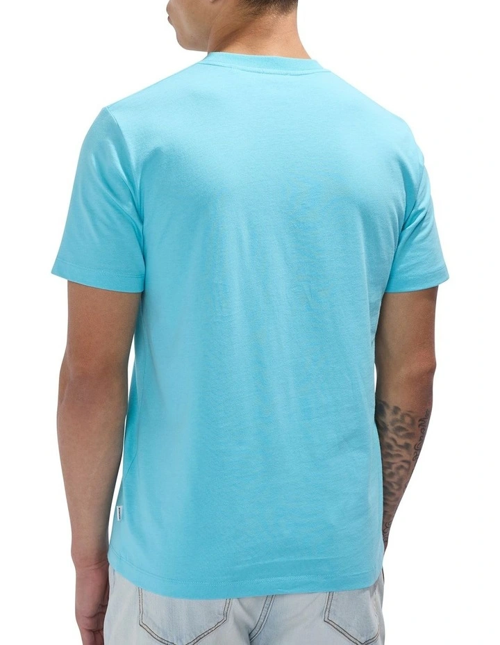 Fly By Tee in Cabana Blue image 4