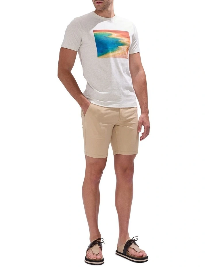 Love You The Coast Tee in Oatmeal Marle image 2