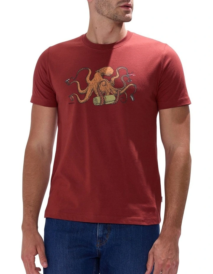 Sucker For You Tee in Spice Red image 1