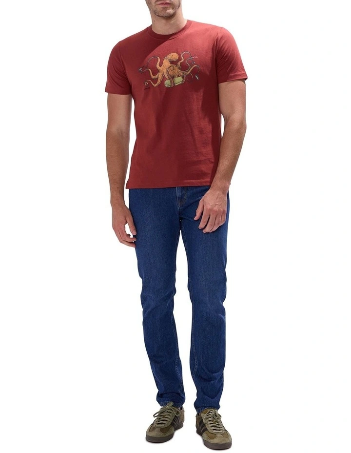 Sucker For You Tee in Spice Red image 2