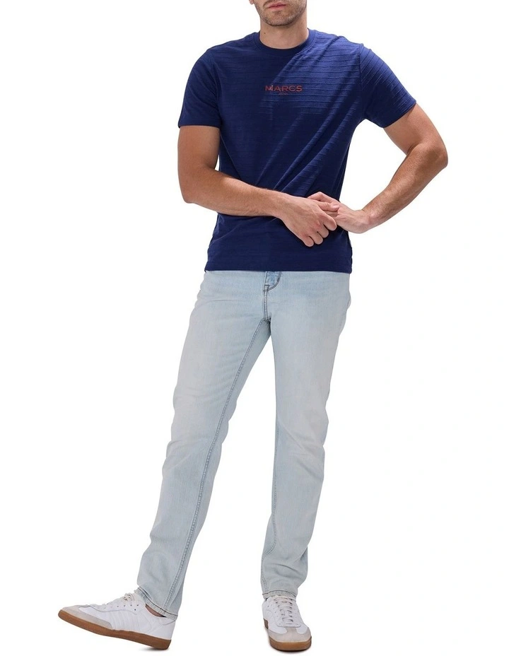 Marcs Logo Tee in Navy image 2