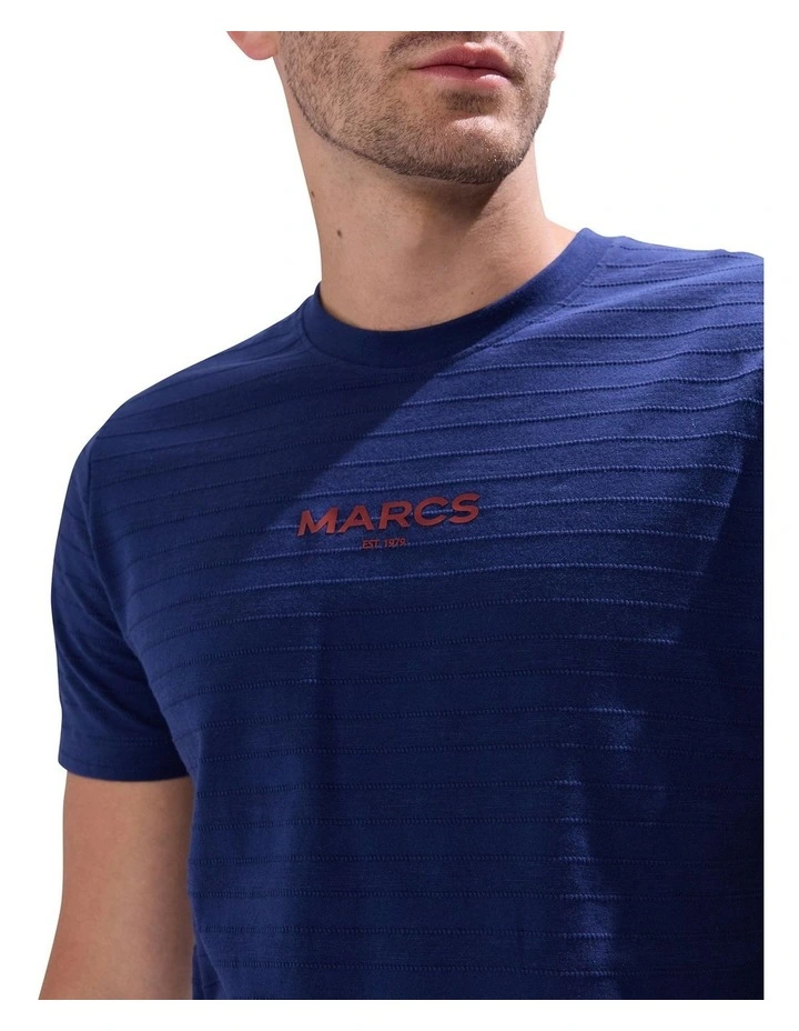 Marcs Logo Tee in Navy image 3
