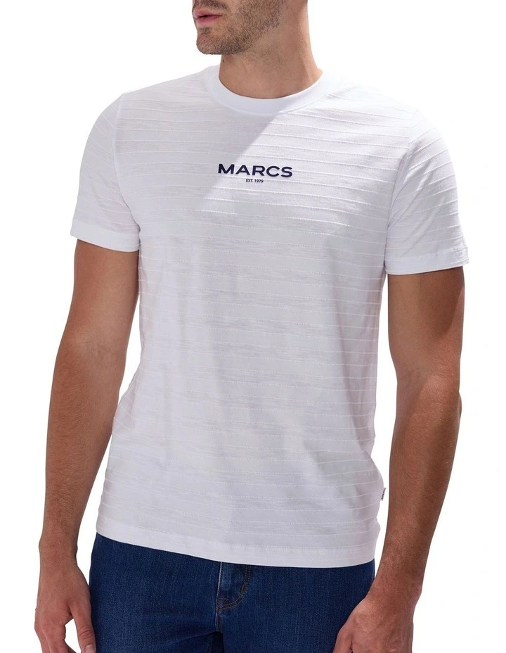 Marcs Logo Tee in White image 1