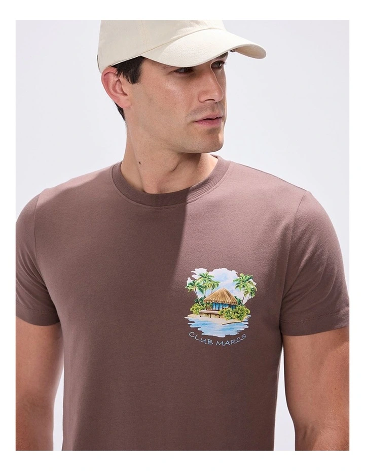Club Marcs Tee in Coffee image 2