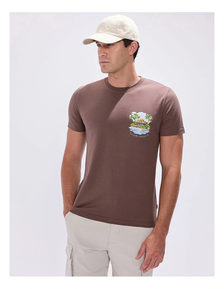 Club Marcs Tee in Coffee image 3