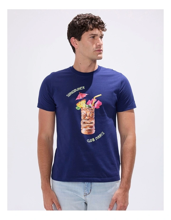 Sundowner Tee in Navy image 2