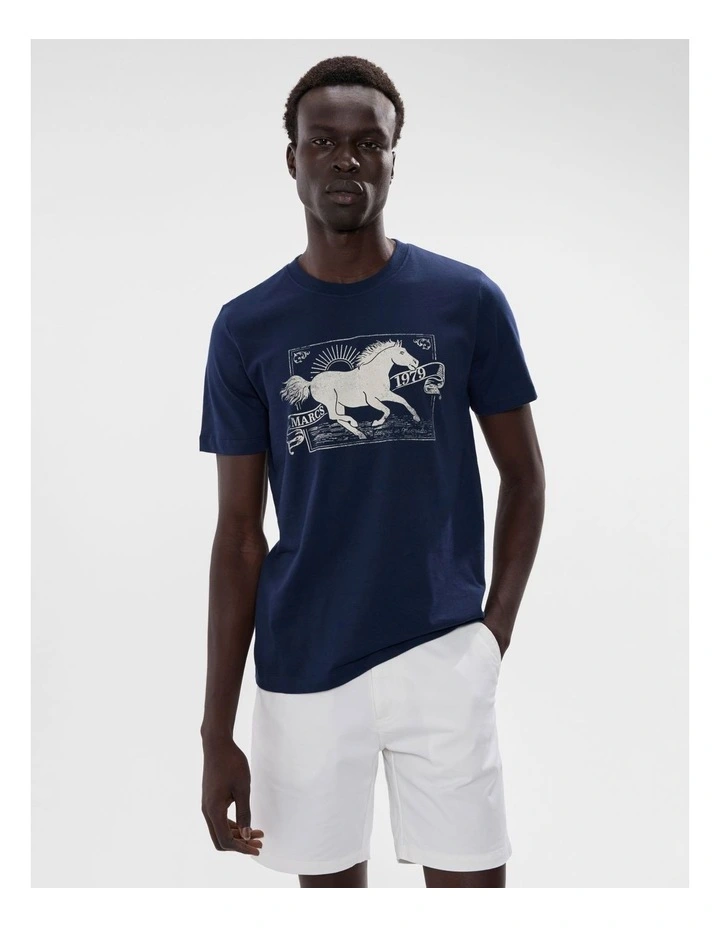 Mane Attraction Tee in Navy image 1