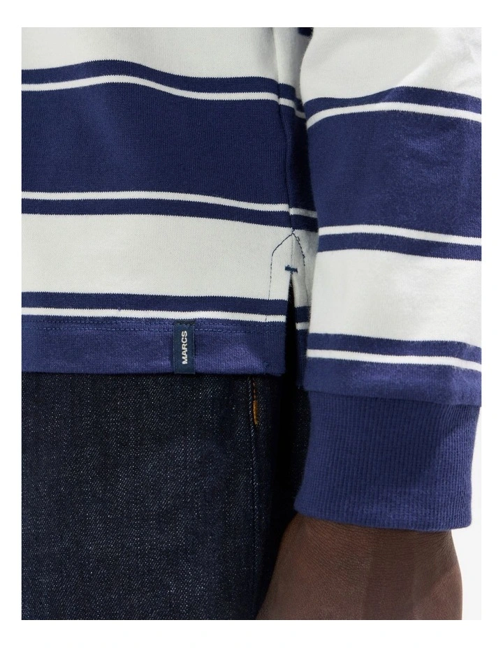 Curtis Stripe Top in Navy Stripe image 4