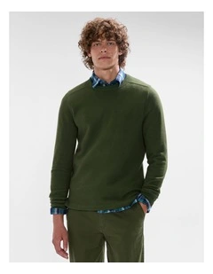 Let It Rain Brushed Rib Top in Dark Moss