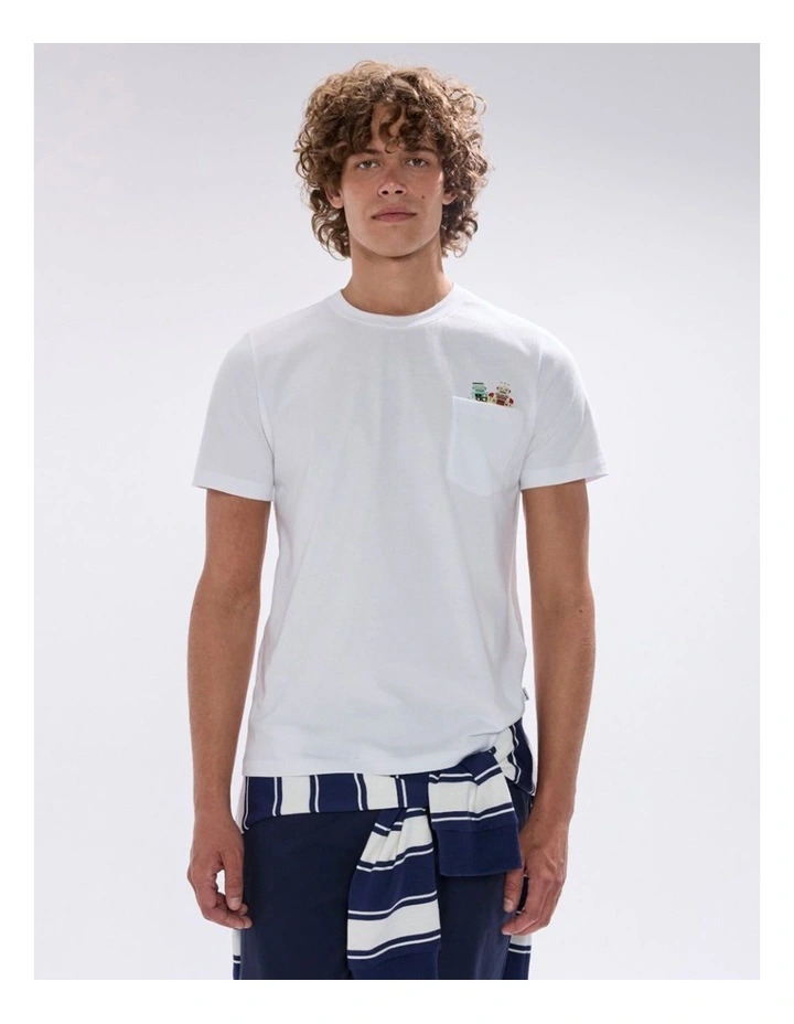 Thinking A-Bot You Tee in White image 1