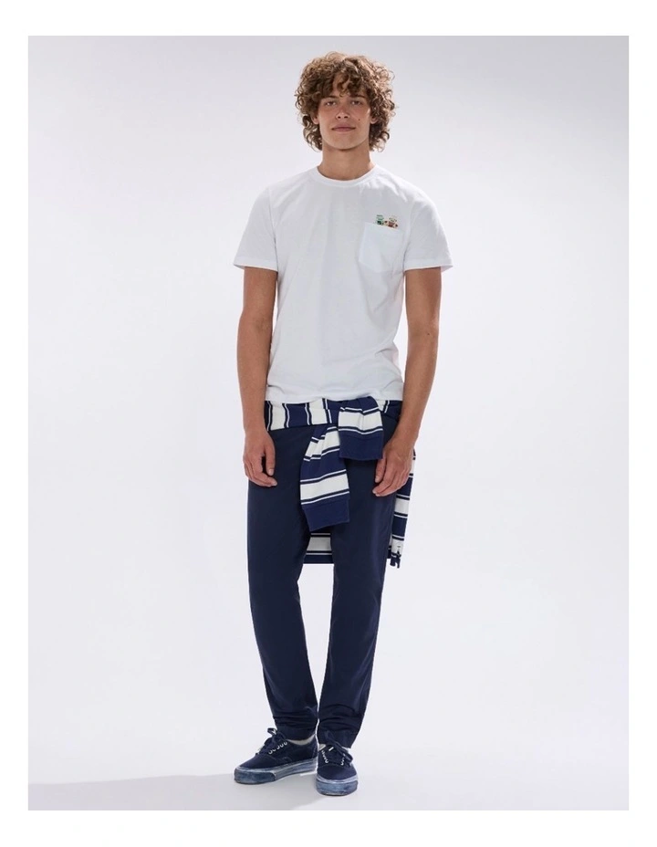 Thinking A-Bot You Tee in White image 4