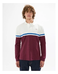 Herbie Brushed Rugby Top in Fig