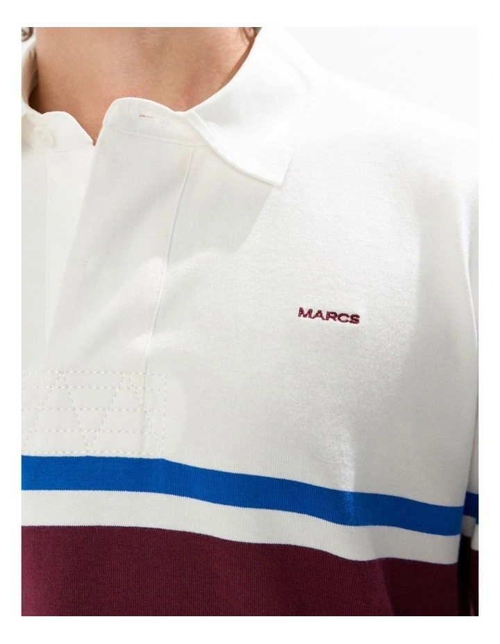 Herbie Brushed Rugby Top in Fig image 2