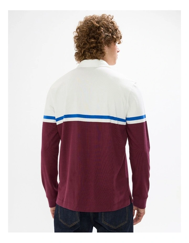 Herbie Brushed Rugby Top in Fig image 3