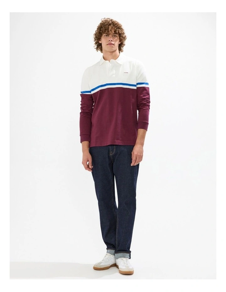 Herbie Brushed Rugby Top in Fig image 4
