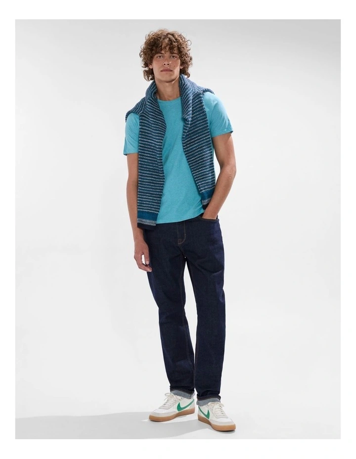 Marle Brando Crew Neck in Teal Marle image 2
