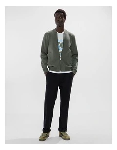 Neo Zip Front Bomber in Agave Green
