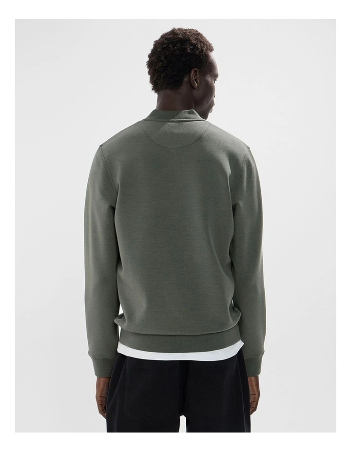 Neo Zip Front Bomber in Agave Green image 3