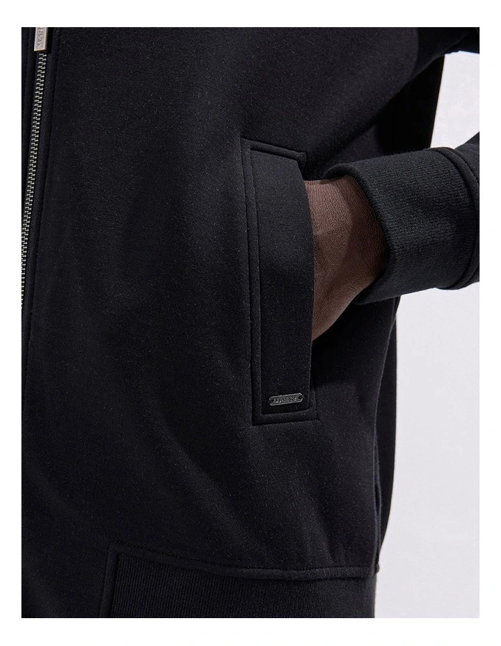 Neo Zip Front Bomber in Black image 2