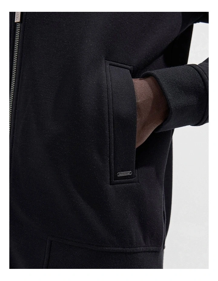 Neo Zip Front Bomber in Black image 4