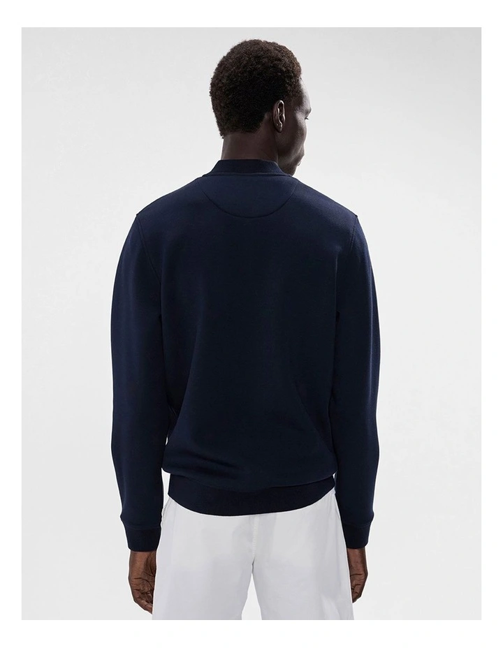 Neo Zip Front Bomber in Navy image 3