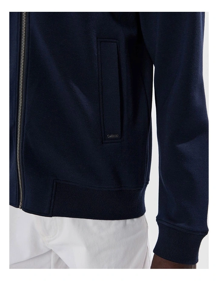 Neo Zip Front Bomber in Navy image 5