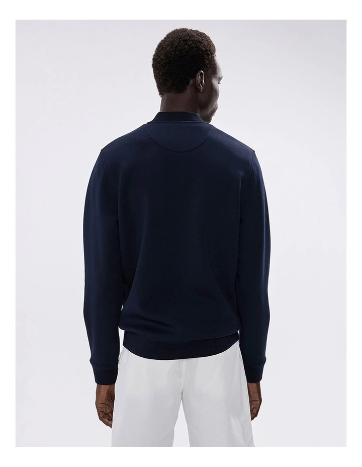 Neo Zip Front Bomber in Navy image 5