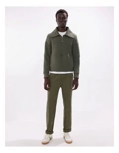 Helme 1/4 Zip Sweat in Agave Green