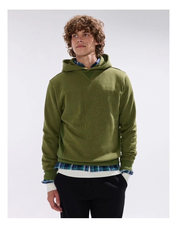 Rebel Heart Hoodie in Dark Moss image 2