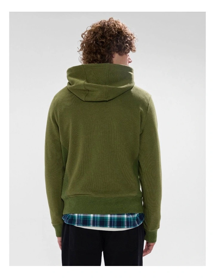 Rebel Heart Hoodie in Dark Moss image 3